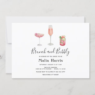 Invitation Brunch et Bubbly Bridal Douche