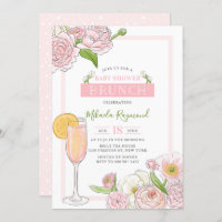 Brunch et Bubbly | Brunch Baby shower rose