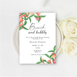 Invitation Brunch et champagne pour une baby shower de mariag