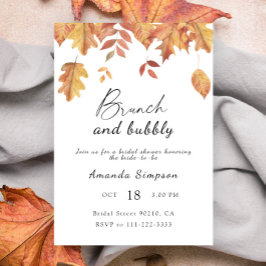 Invitation Brunch et douche à bulles