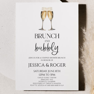 Invitation Brunch et Wedding shower  Brunch Couples