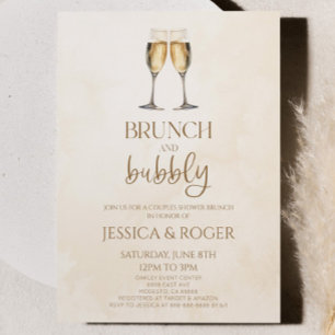 Invitation Brunch et Wedding shower  Brunch Couples