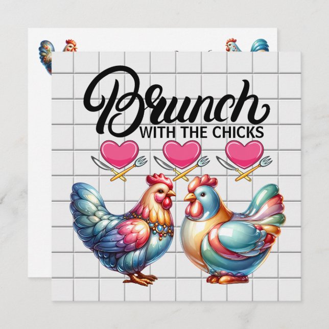 Invitation Brunch, etc. (Devant / Derrière)