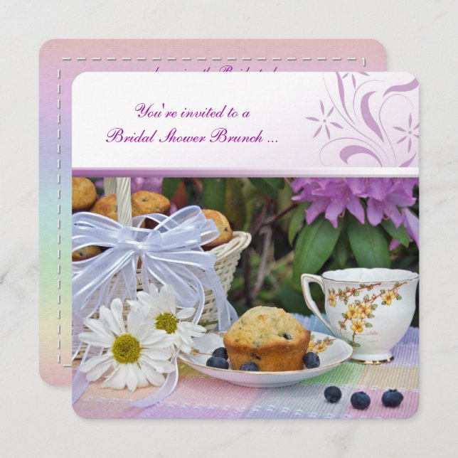 Invitation Brunch Fête des mariées (Devant / Derrière)