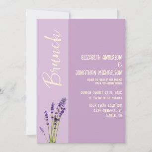 Invitation Brunch Mariage Lavender Love