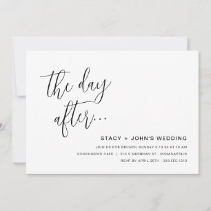Invitation Brunch Mariage minimaliste