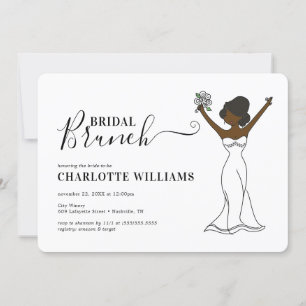 Invitation Brunch nuptial Avatar personnalisable  Cheveux