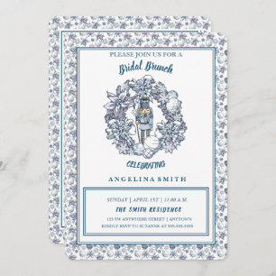 Invitation Brunch nuptial de Noël blanc