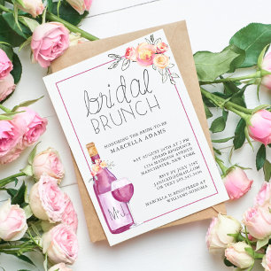 Invitation Brunch nuptial du vin de prune