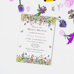 Invitation Brunch nuptial floral d'été