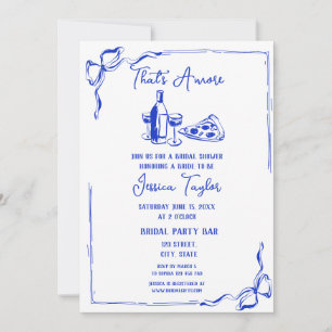Invitation Brunch nuptial français tiré à la main qui est Amo