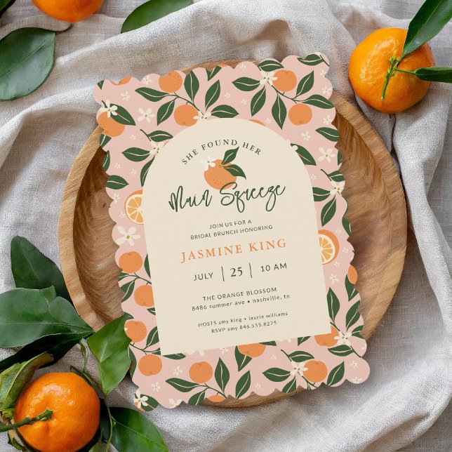 Invitation Brunch nuptial principal Squeeze Orange Citrus (Créateur téléchargé)
