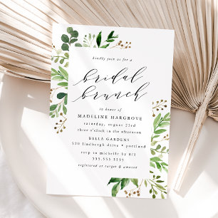 Invitation Brunch nuptial Watercolor Greenergie
