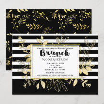 BRUNCH nuptiale moderne en or noir