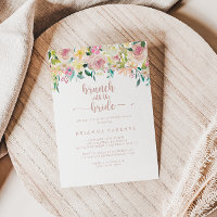 Brunch rose Gold Floral avec douche de mariée