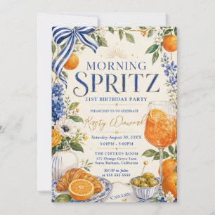 Invitation Brunch Spritz pour 21 ans