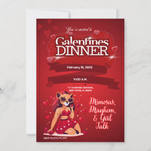 Invitation Brunch sur mesure de Galentine
