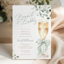 Brunch verdure et Bubbly pour une mariée