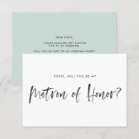 Brush Letting Mint Be My Matron of Honor