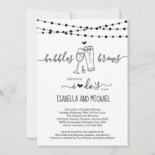 Invitation Bubble & Brew avant que je ne fais Couple Shower I