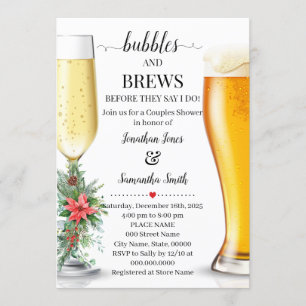 Invitation Bubbles & Breve avant que je ne fasse Christamas d