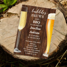 Bubbles Brews & BBQ Western Adultes Anniversaire