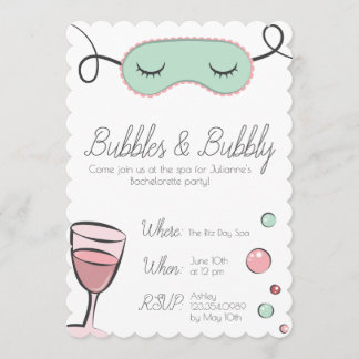 Invitation Bubbles & Bubbly Bachelorette Party