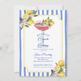 Invitation Bubbly Brunch Mediterranean Lemon Bridal Shower