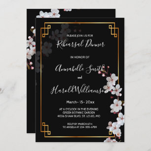 Invitation bûcherons blancs & bûches dorées Dinn.