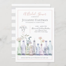 Bud Vases Wedding shower botanique