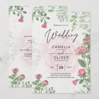Invitation Budget All-in-1 Roses Roses Roses Roses Roses Rose