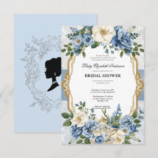 Invitation Budget purple Florals Bridgerton Bridal Shower