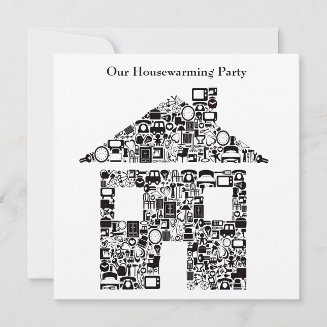 Invitation Buff House Accueil Fête du réchauffement climatiqu (Devant)