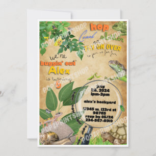 Invitation Buggin out Bug Hunt Boys Anniversaire Fête Invitat