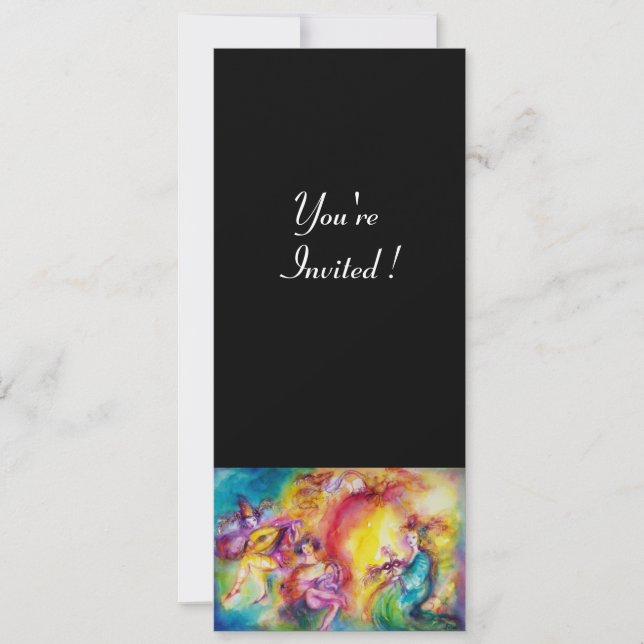 Invitation BÛLER LE CARNIVAL, Bal masqué du Mardi Gras (Devant)