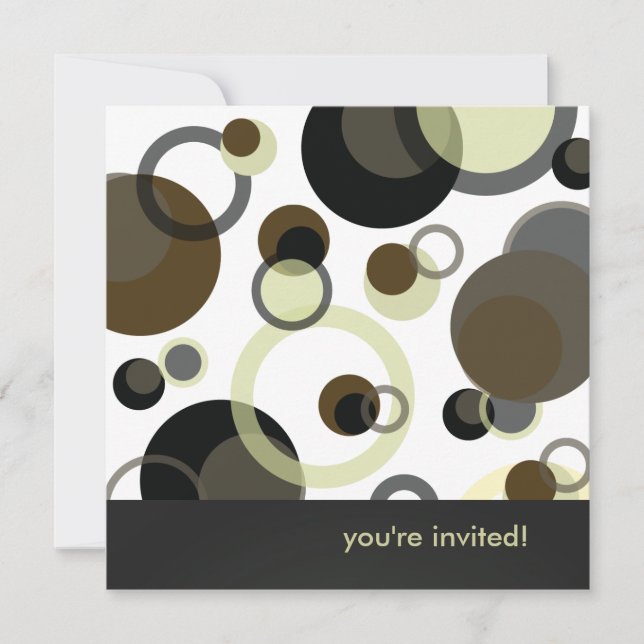 Invitation Bulles à la fête d'anniversaire (Devant)