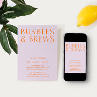 Bulles et brasseries modernes Fiançailles violet e