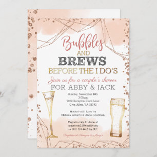 Invitation Bulles et brasses avant la douche de I Do