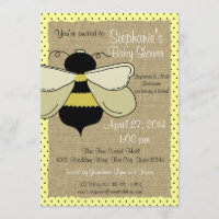 Bumble Bee et Burlap Fête des mariées