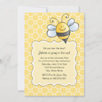 Bumblebebe Jaune Mignonne Première fête d'annivers