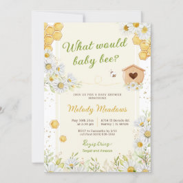 Invitation Bumblebee Sexe Révéler Baby shower d'abeilles Spri