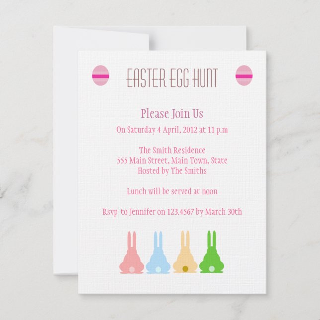 Invitation Bunnies (Devant)