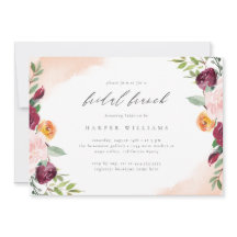 Burgundy Blush Navy Brunch botanique floral