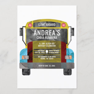 Invitation Bus du parti colombien Chiva Rumbera Pachangera