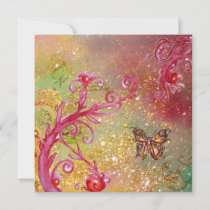 Invitation BUTTERFER EN OR SPARKLES 2, Bırthday Party 1