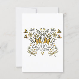 Invitation Butterflies Garden