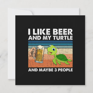 Invitation Buveur de bière J'aime la bière et l'anniversaire