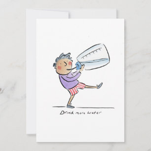 Invitation Buvez plus d'eau