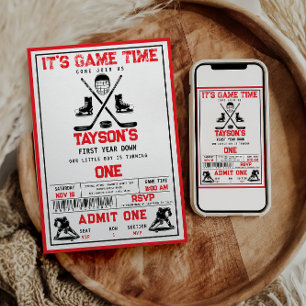 Invitation C’est le temps du jeu Hockey 1er anniversaire