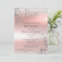 C’est une GIRL Pink Metallic Baby shower Brunch